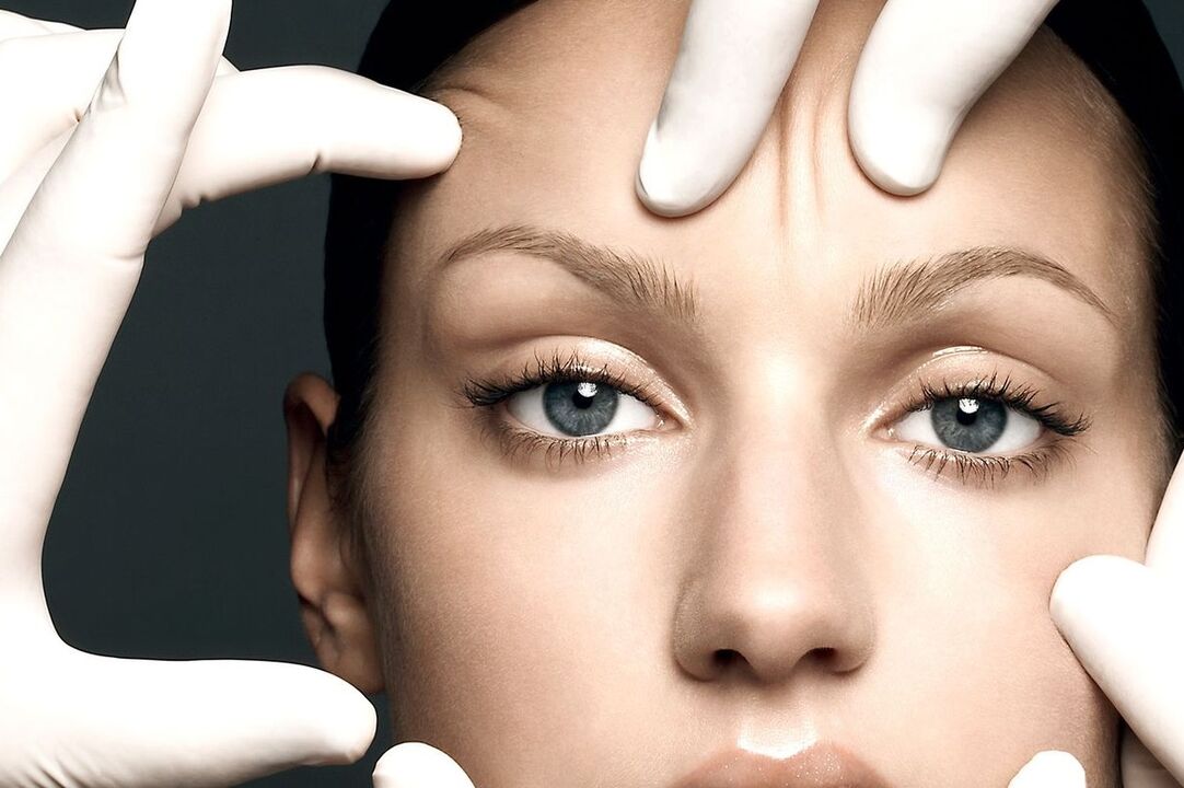 Signs -The sign of aging of the skin